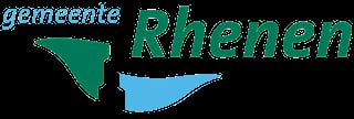 Gemeente Rhenen logo with green and blue geometric shapes