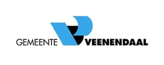 Gemeente Veenendaal logo with blue geometric shapes and black text